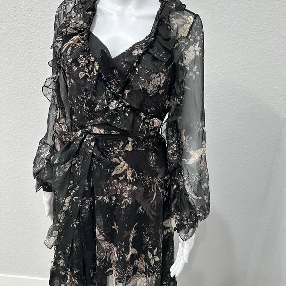 Zimmermann Feathery Maple Silk Dress size 1 small - Picture 2 of 7